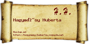 Hagymásy Huberta névjegykártya
